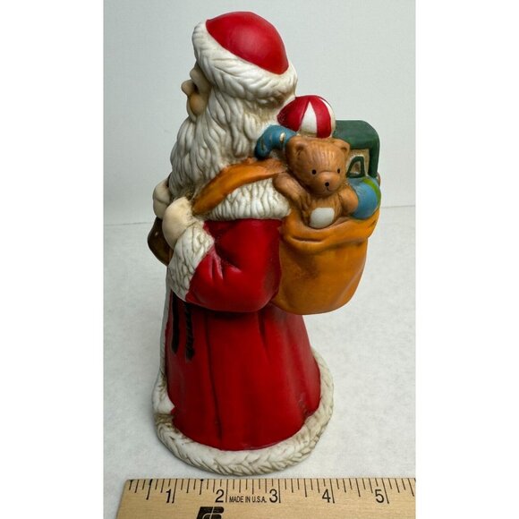 Vintage 1993 Porcelain Santa Musical Figurine Santa Claus is Coming to Town 8" - Picture 12 of 17